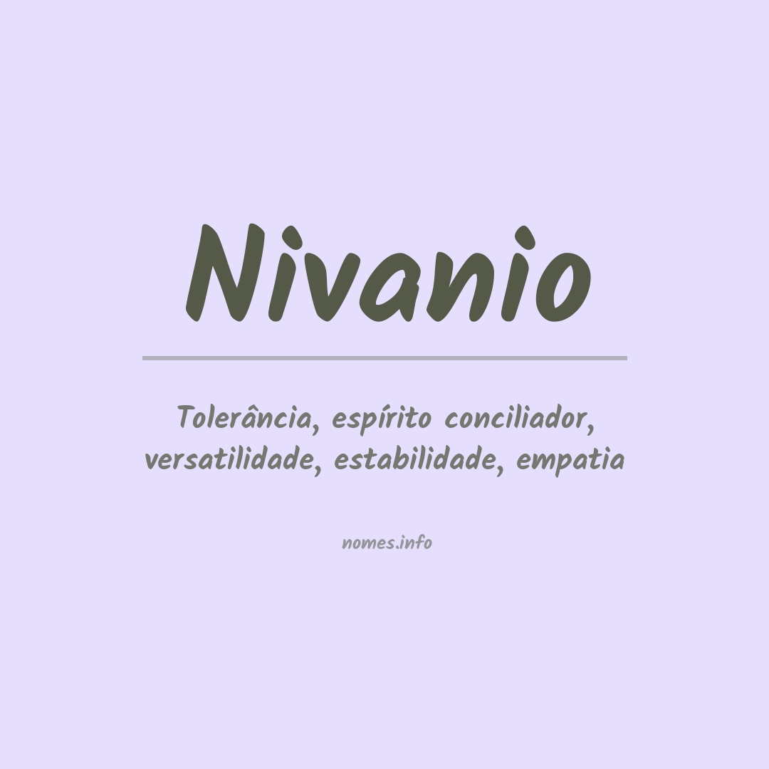 Significado do nome Nivanio