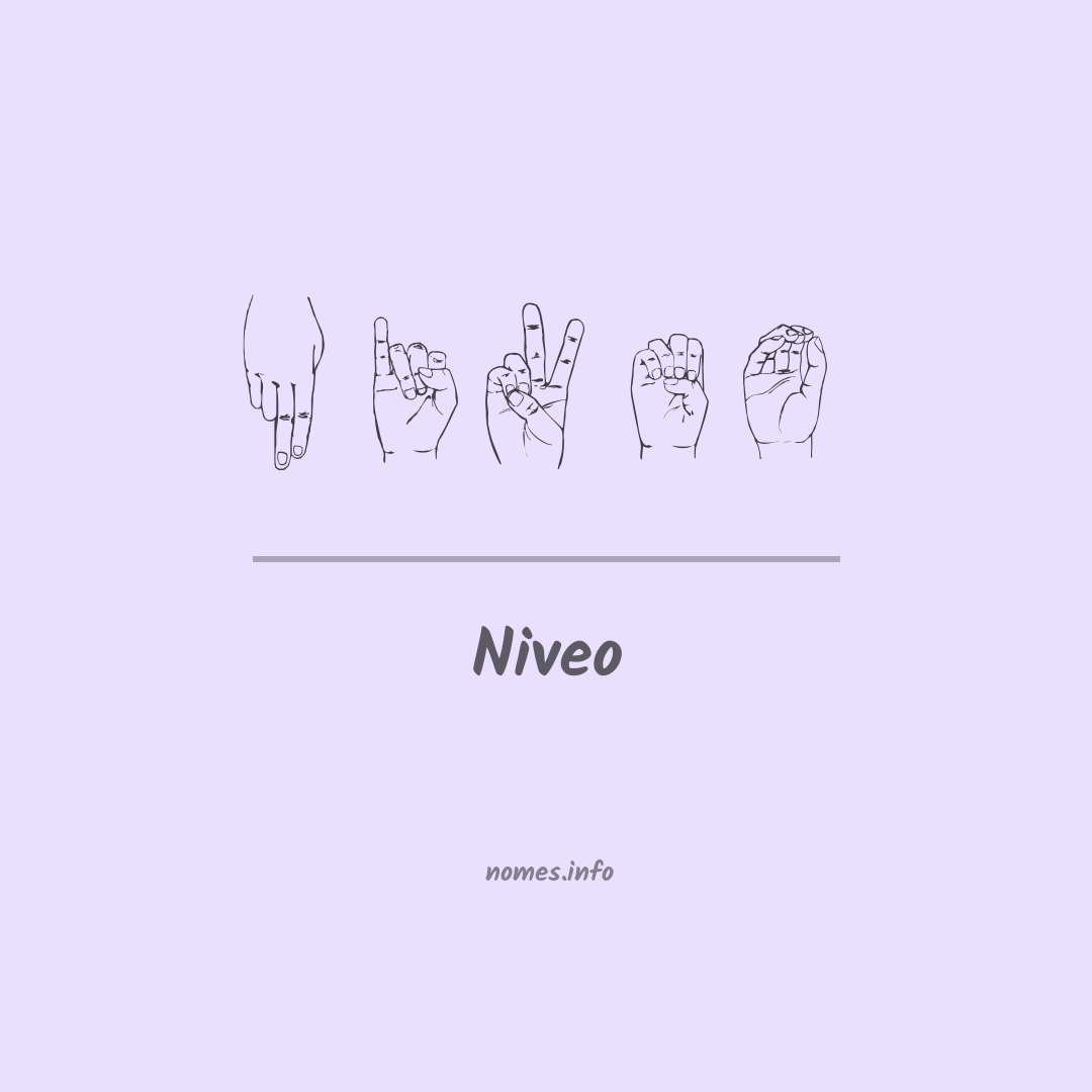 Niveo em Libras