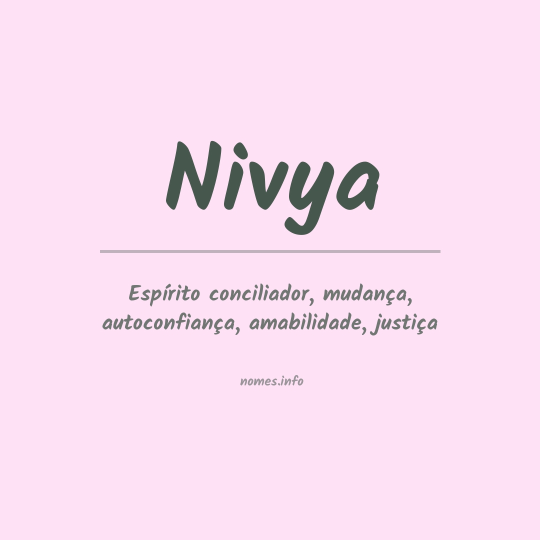 Significado do nome Nivya