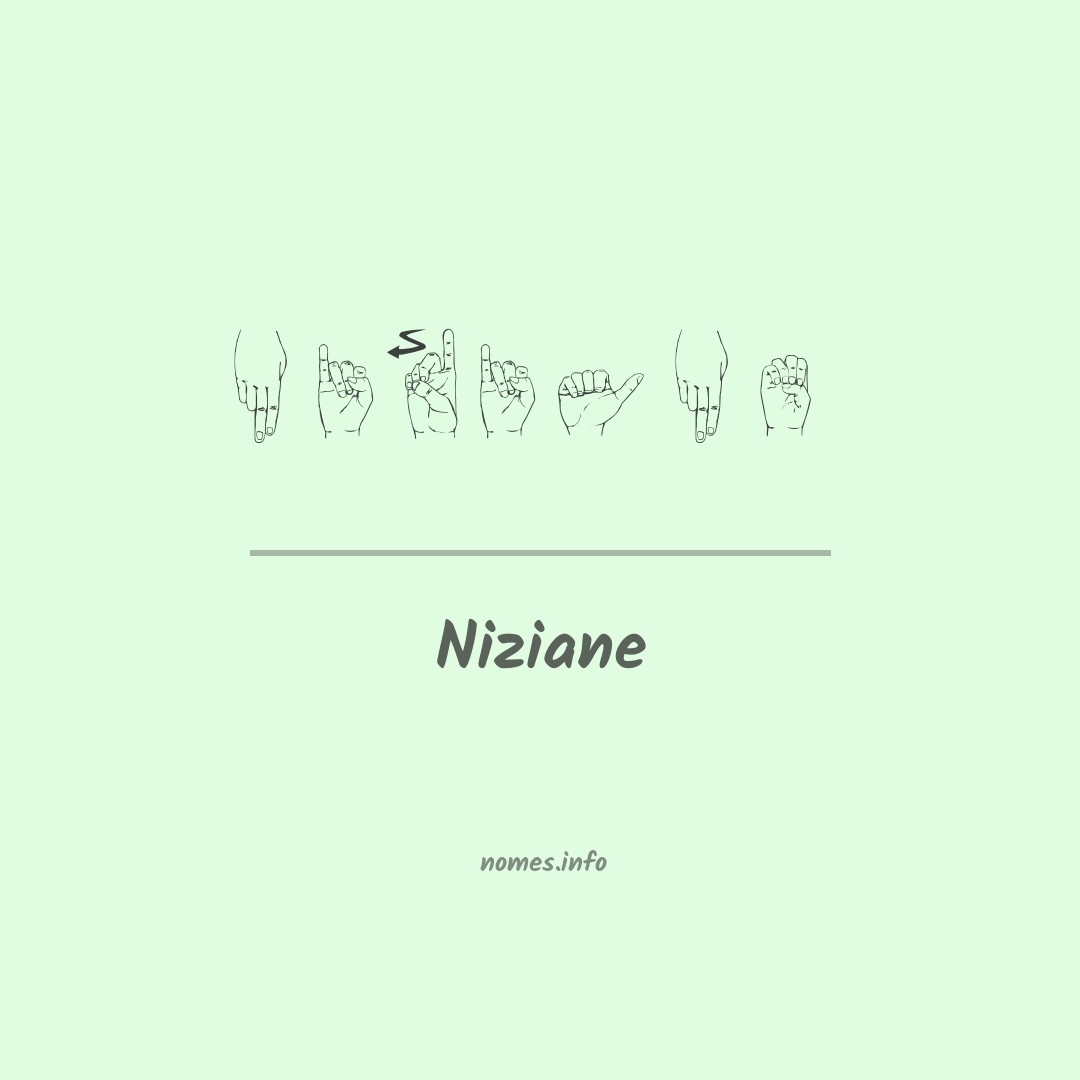 Niziane em Libras