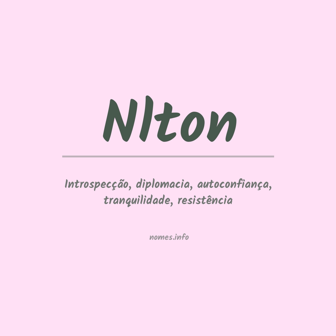 Significado do nome Nlton