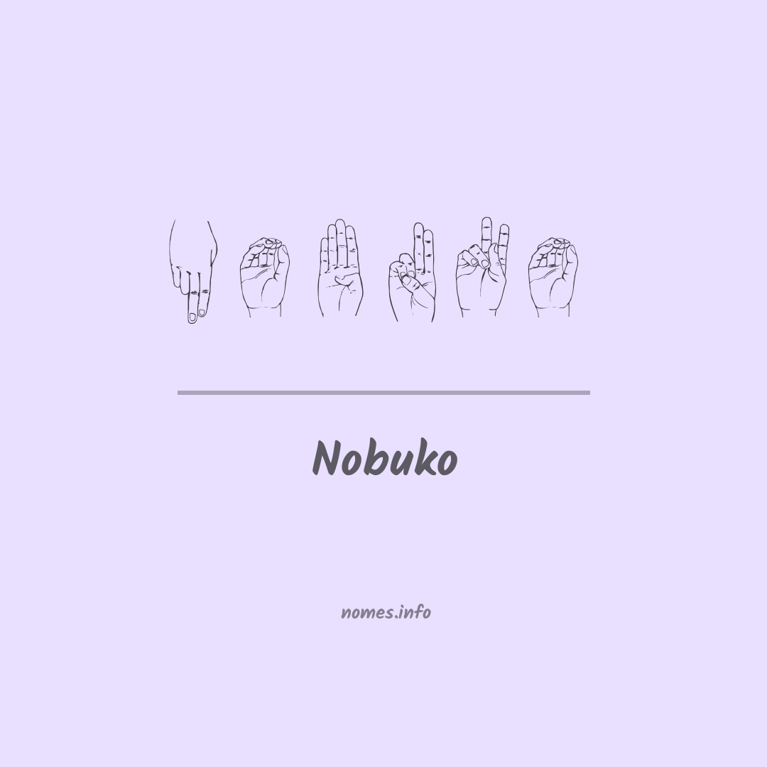 Nobuko em Libras