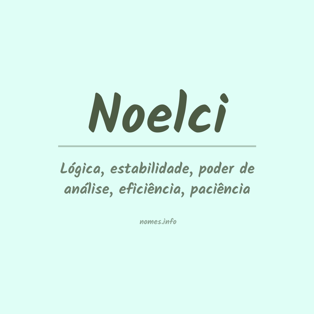 Significado do nome Noelci
