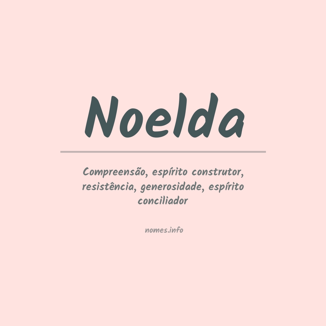 Significado do nome Noelda