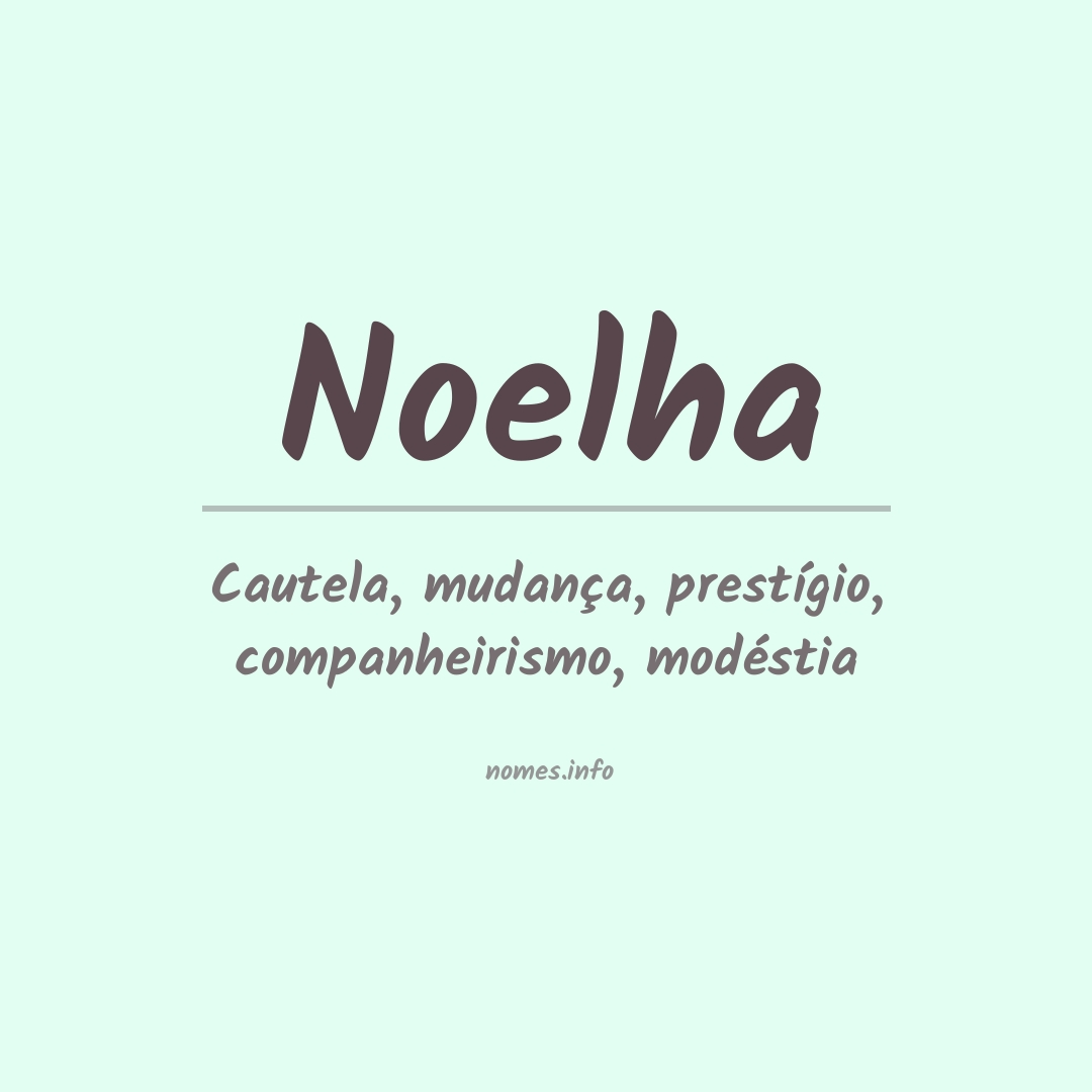 Significado do nome Noelha
