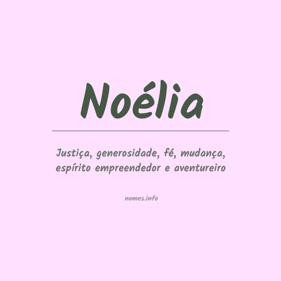Significado do nome Noélia