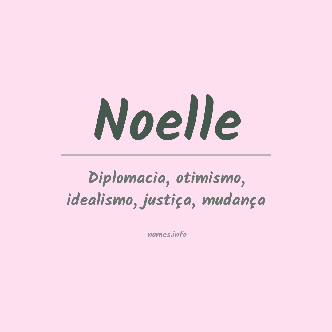 Significado do nome Noelle