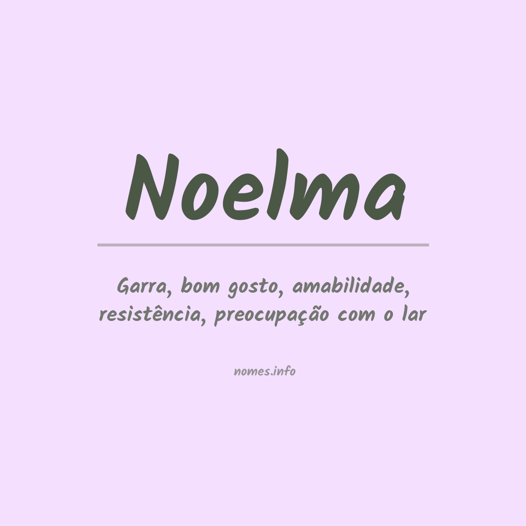 Significado do nome Noelma