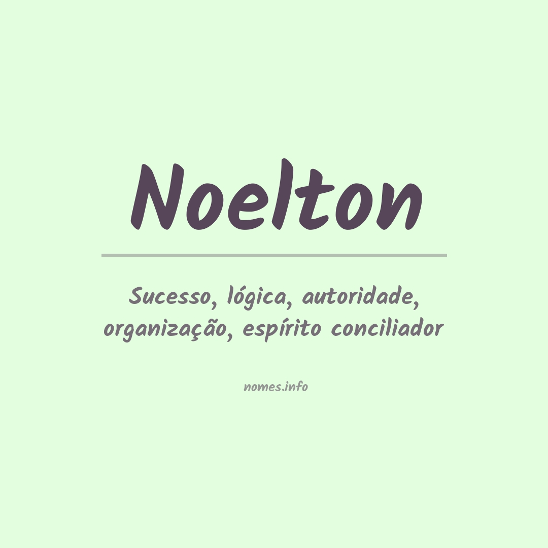 Significado do nome Noelton