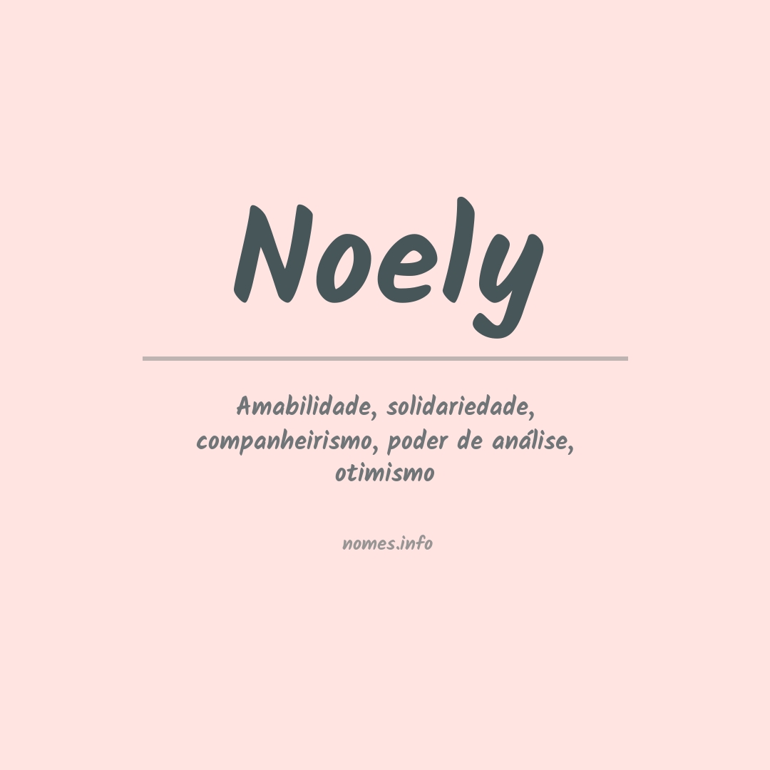 Significado do nome Noely