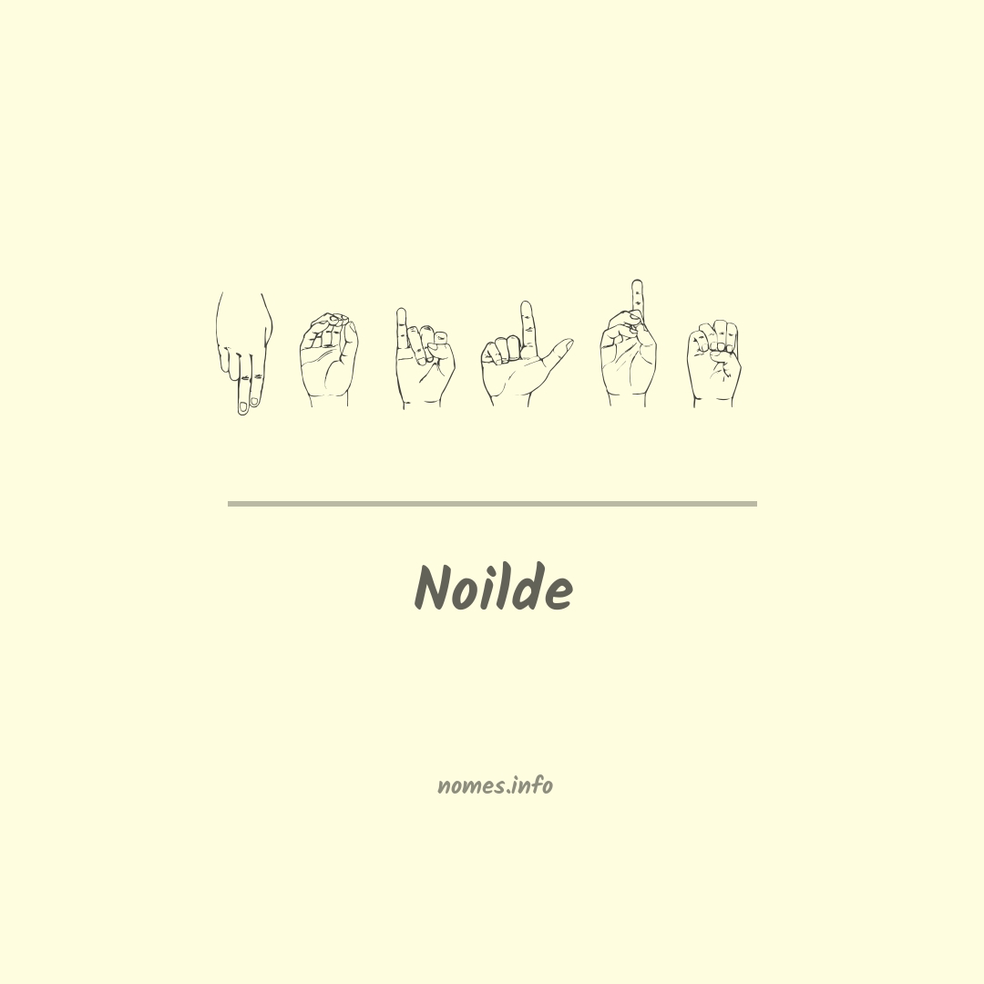Noilde em Libras