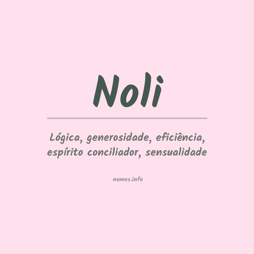 Significado do nome Noli