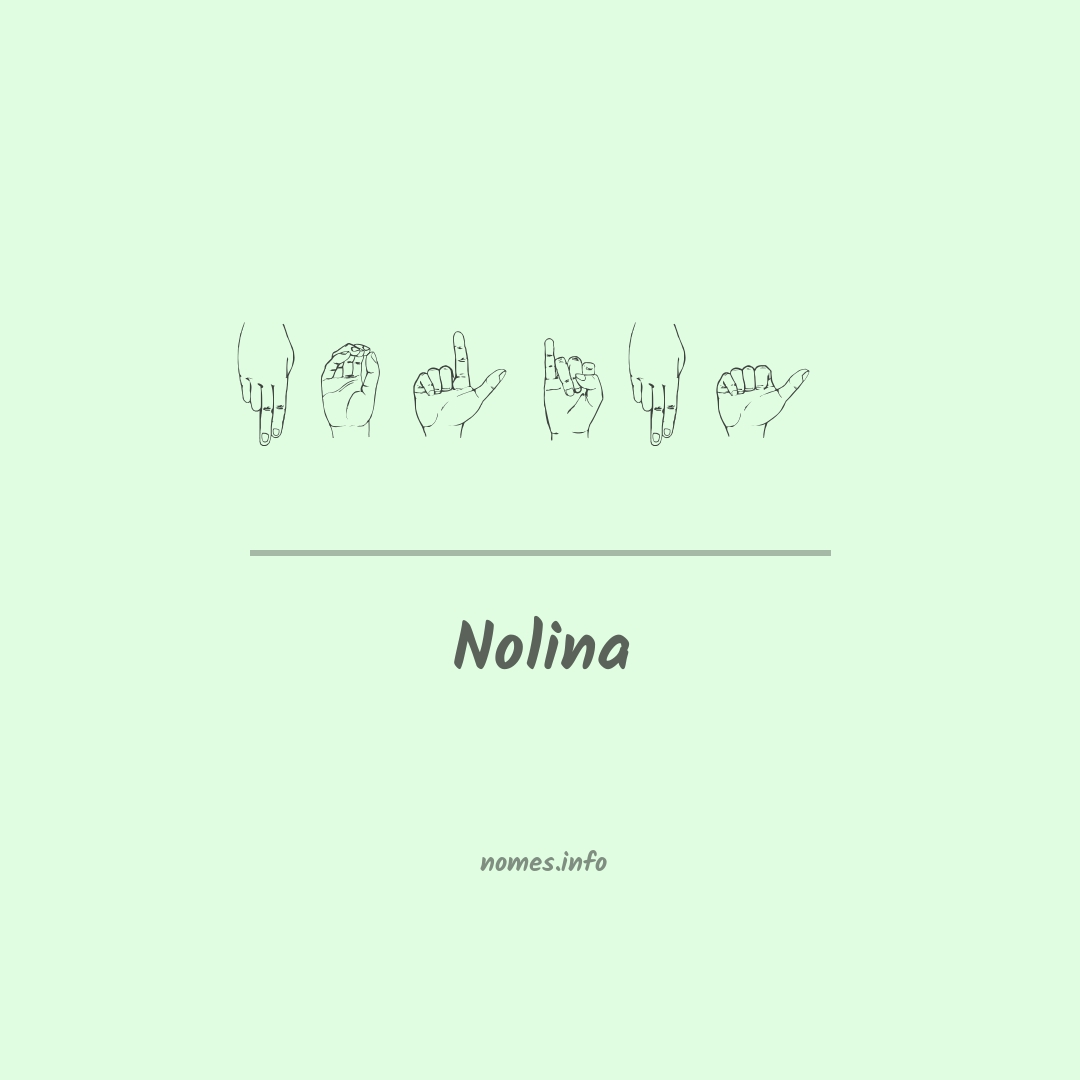 Nolina em Libras