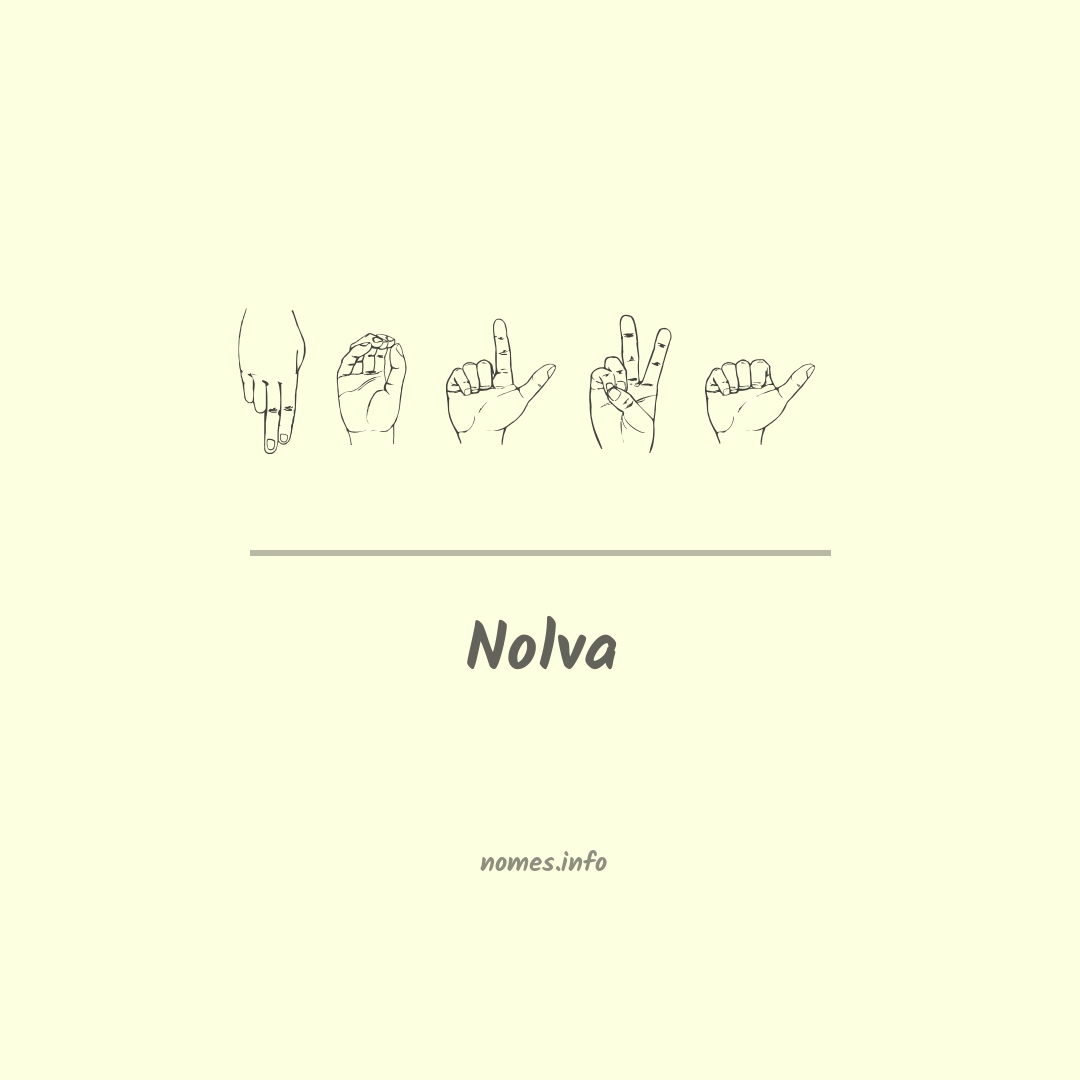 Nolva em Libras