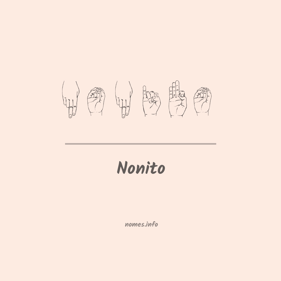 Nonito em Libras