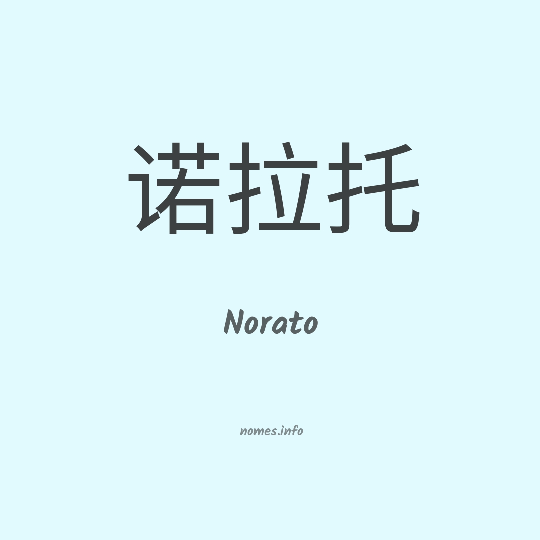 Norato em chinês