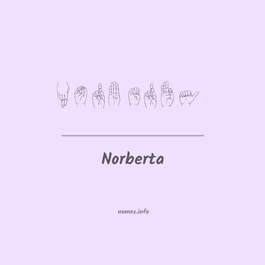 Norberta em Libras