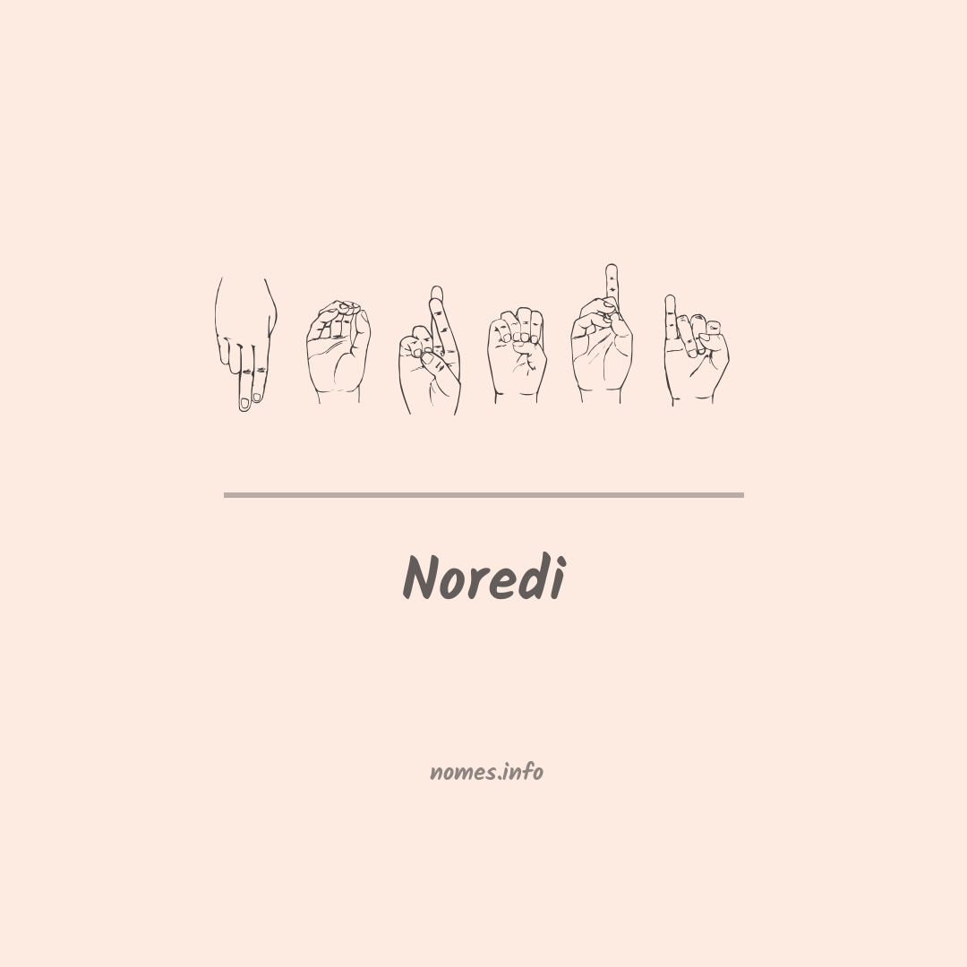 Noredi em Libras