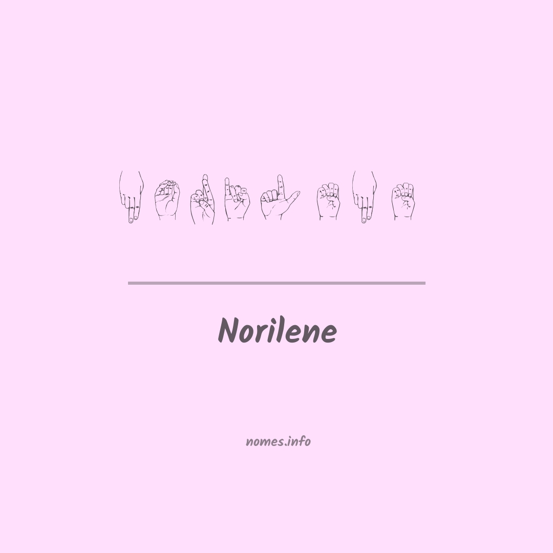 Norilene em Libras
