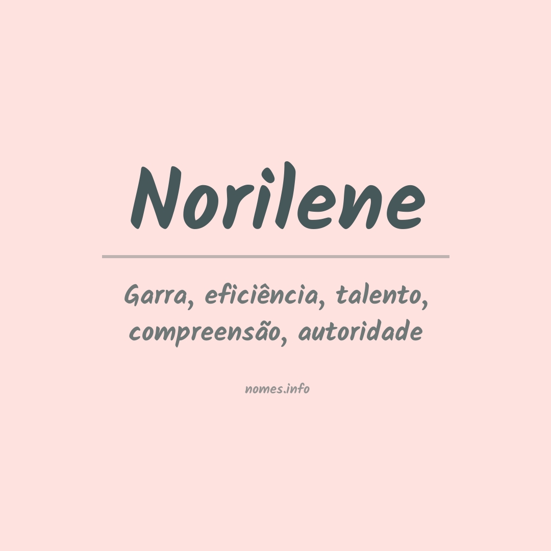 Significado do nome Norilene