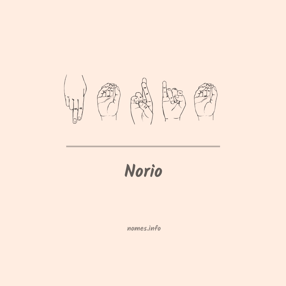 Norio em Libras