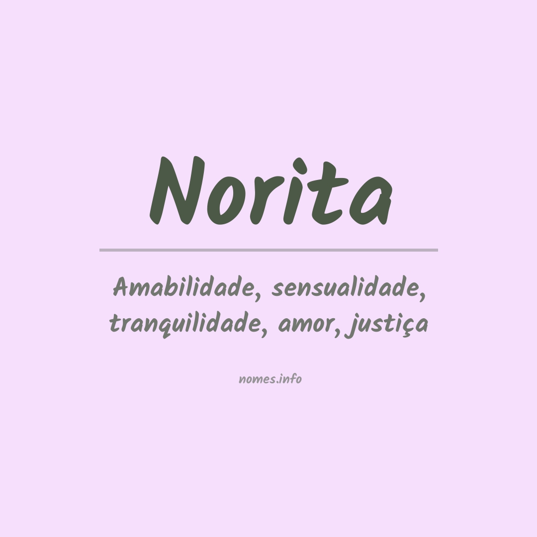 Significado do nome Norita