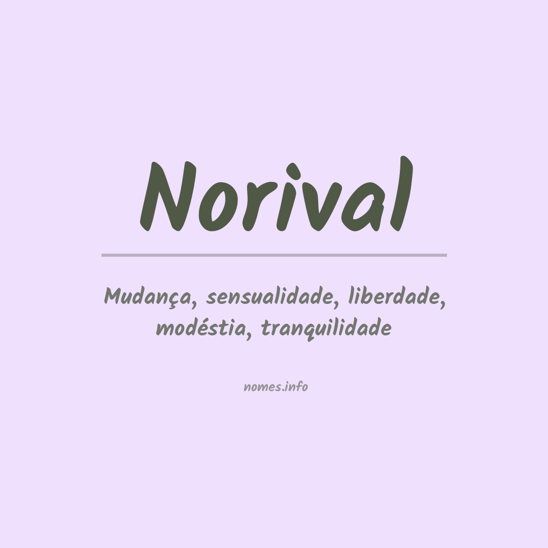 Significado do nome Norival