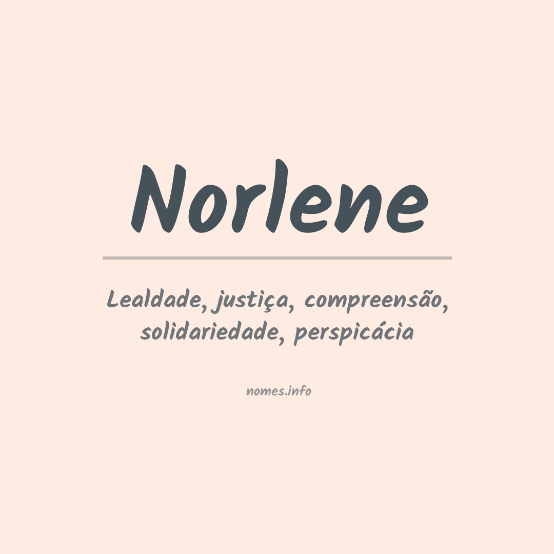 Significado do nome Norlene