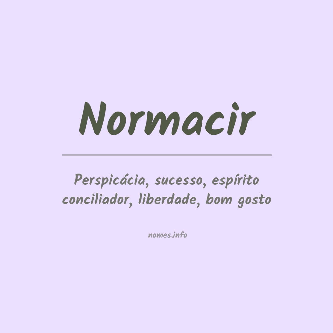 Significado do nome Normacir