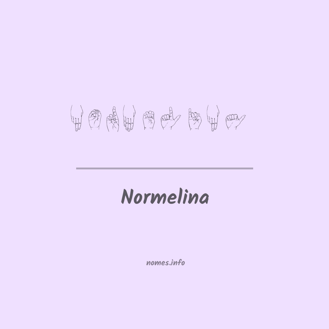 Normelina em Libras