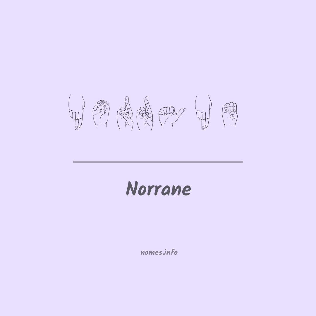 Norrane em Libras
