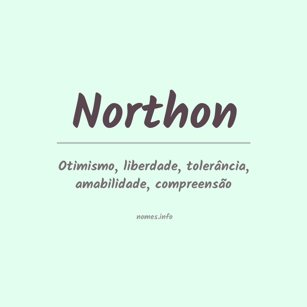 Significado do nome Northon