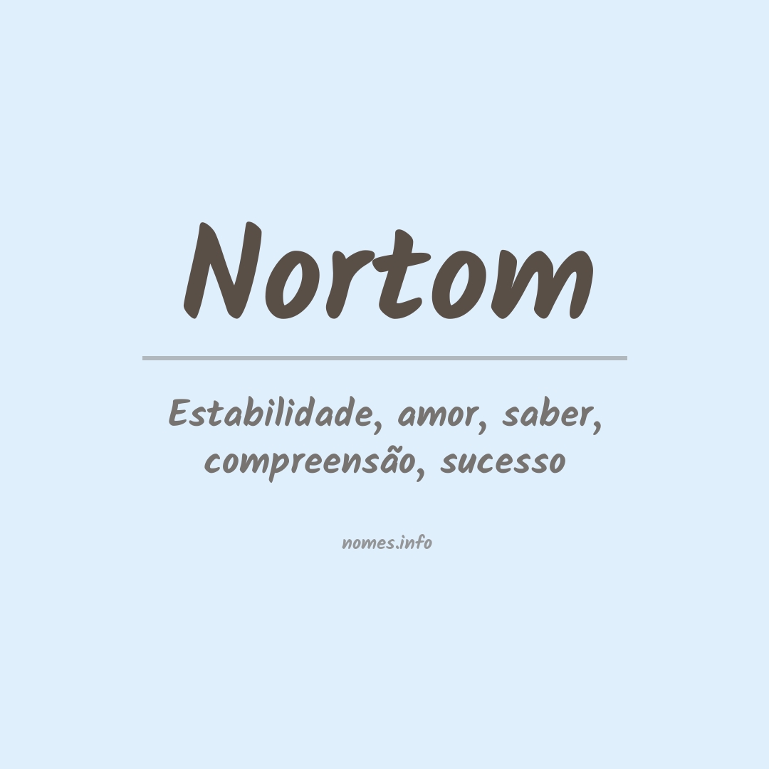 Significado do nome Nortom