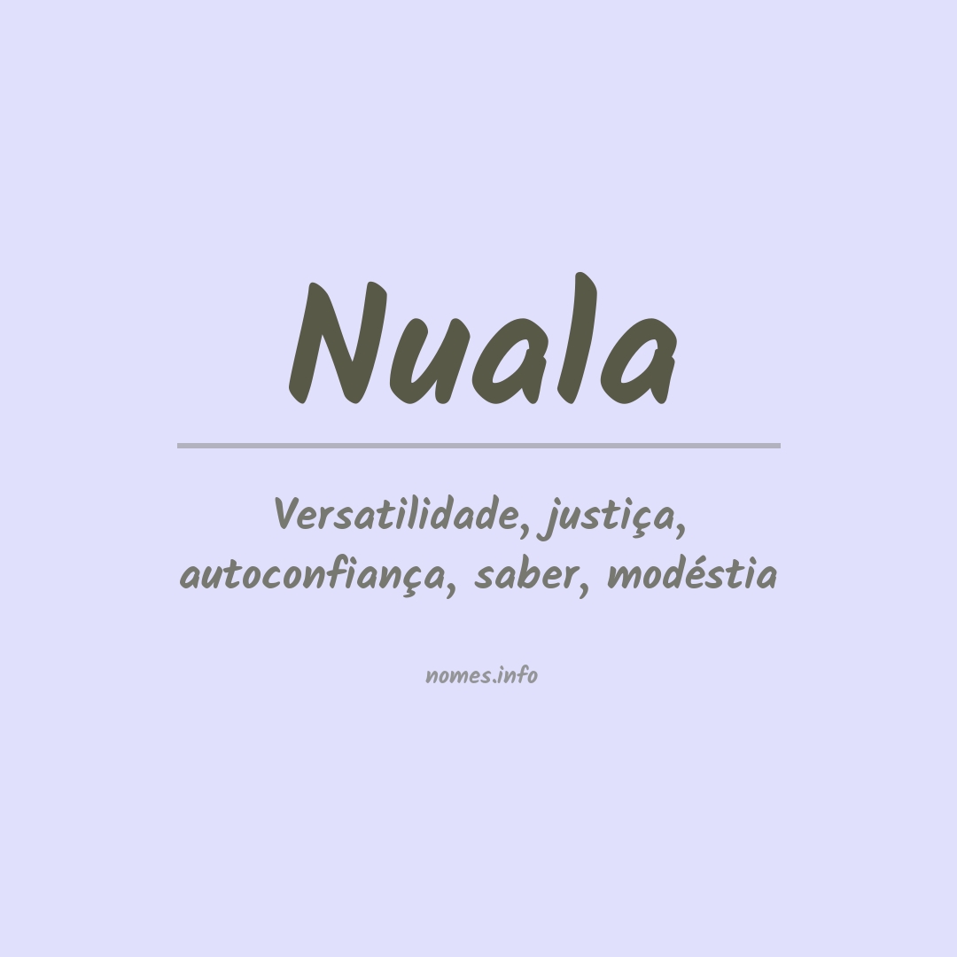 Significado do nome Nuala
