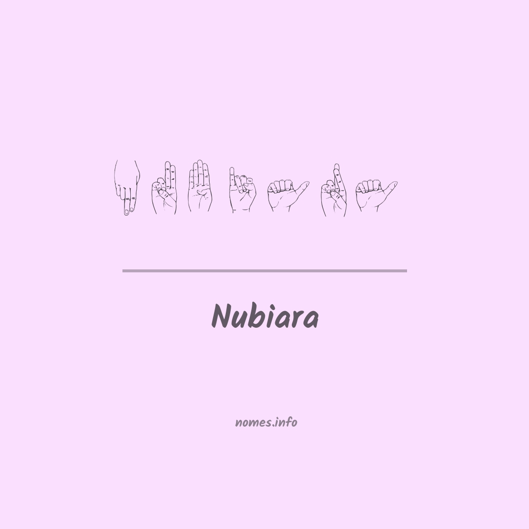 Nubiara em Libras