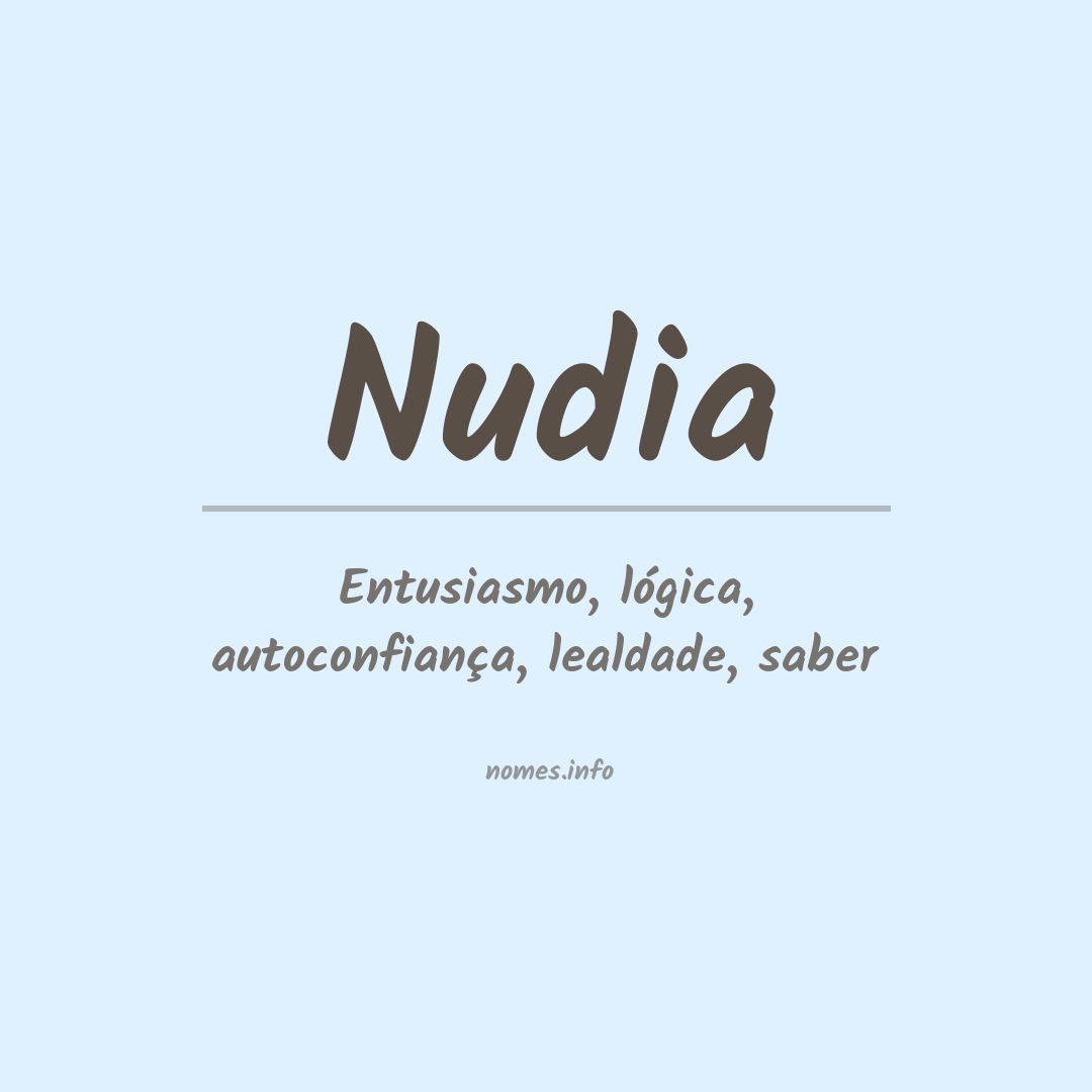 Significado do nome Nudia
