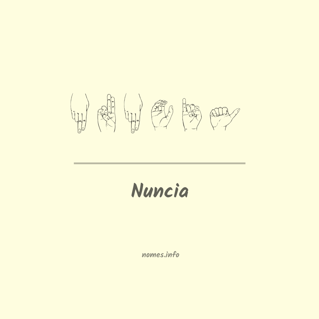 Nuncia em Libras