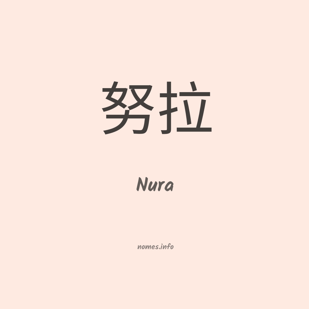 Nura em chinês