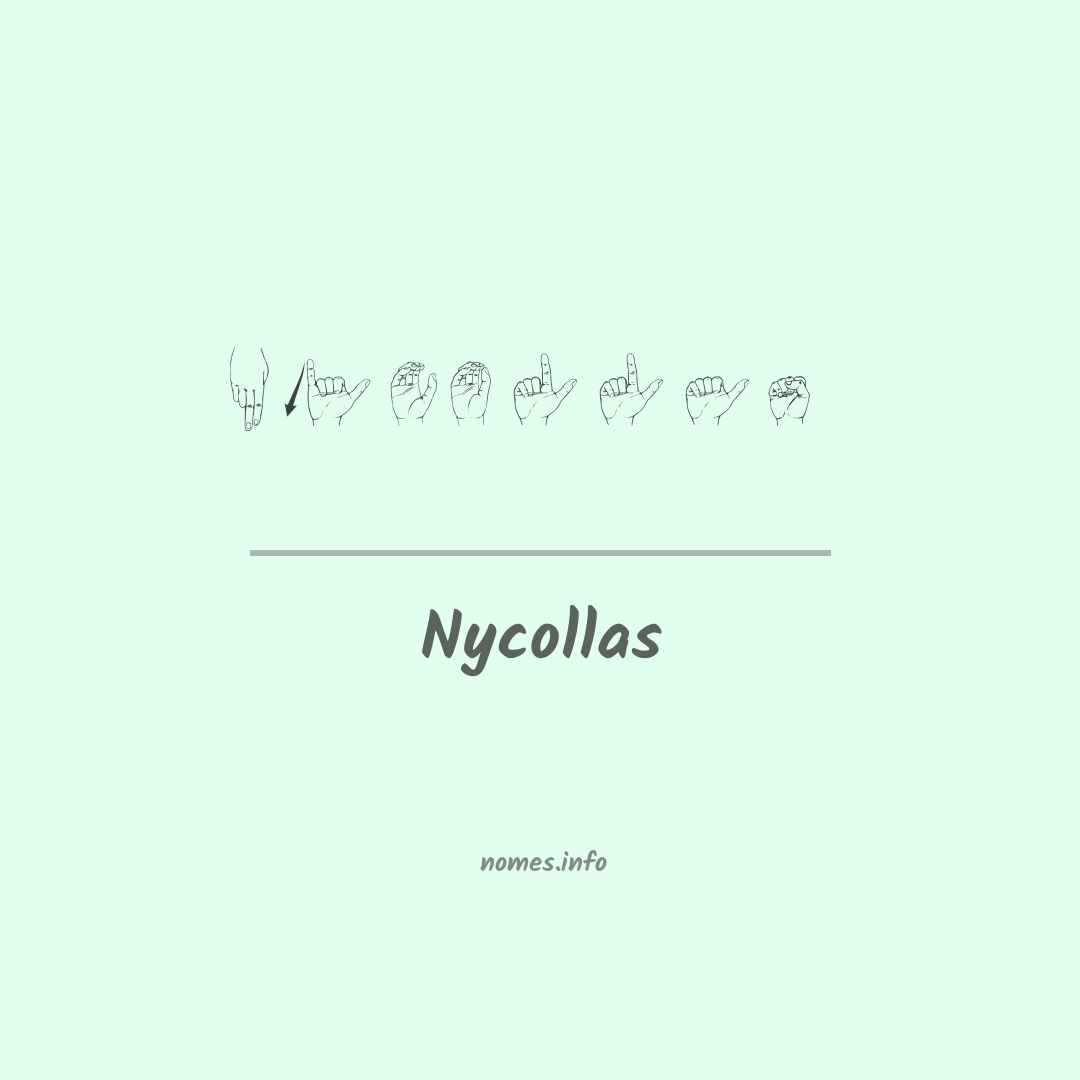 Nycollas em Libras