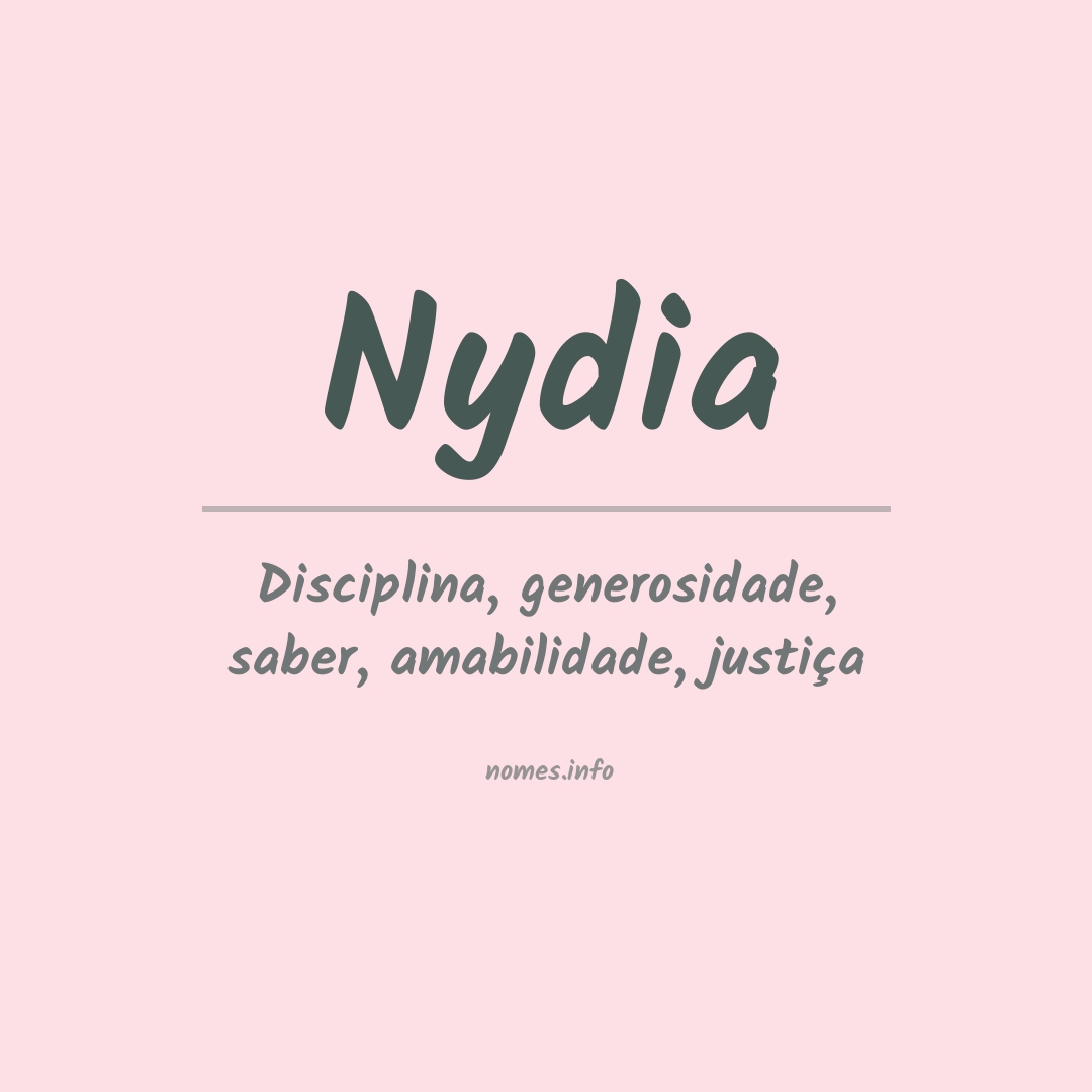 Significado do nome Nydia