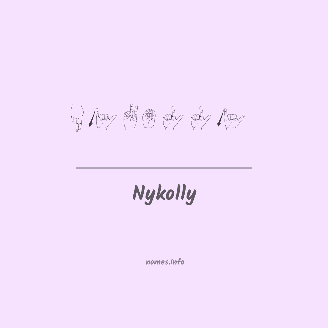 Nykolly em Libras