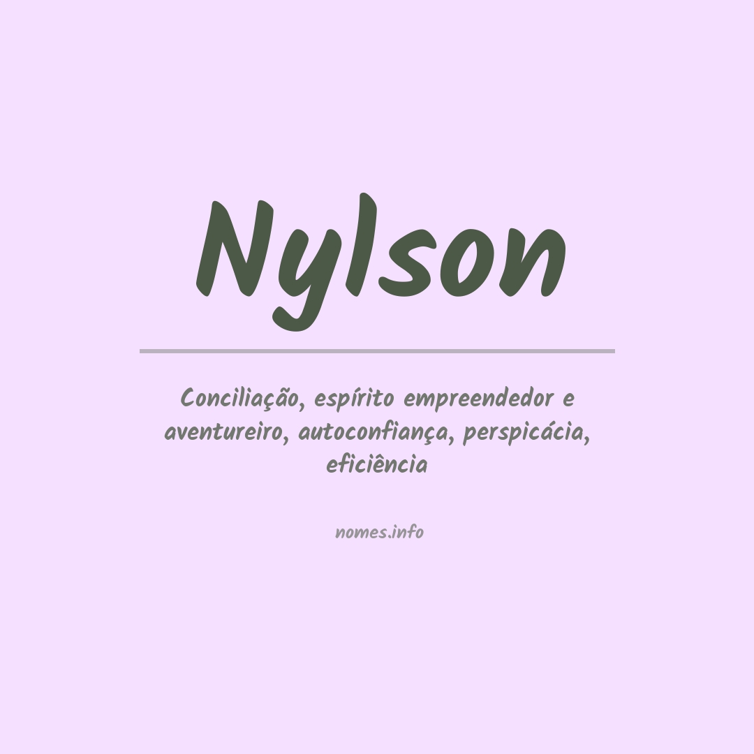 Significado do nome Nylson