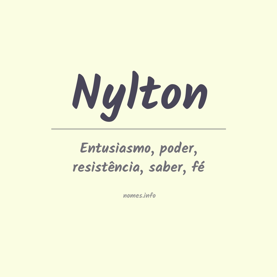 Significado do nome Nylton