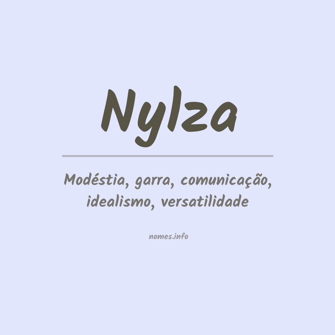 Significado do nome Nylza