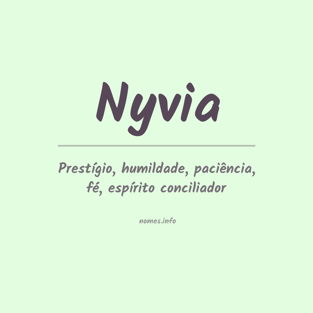 Significado do nome Nyvia