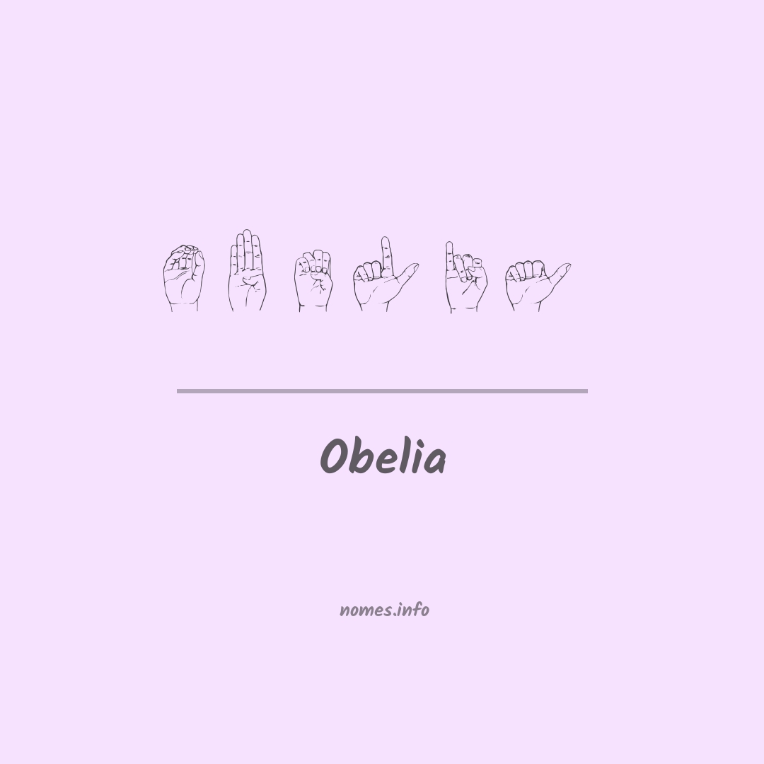 Obelia em Libras