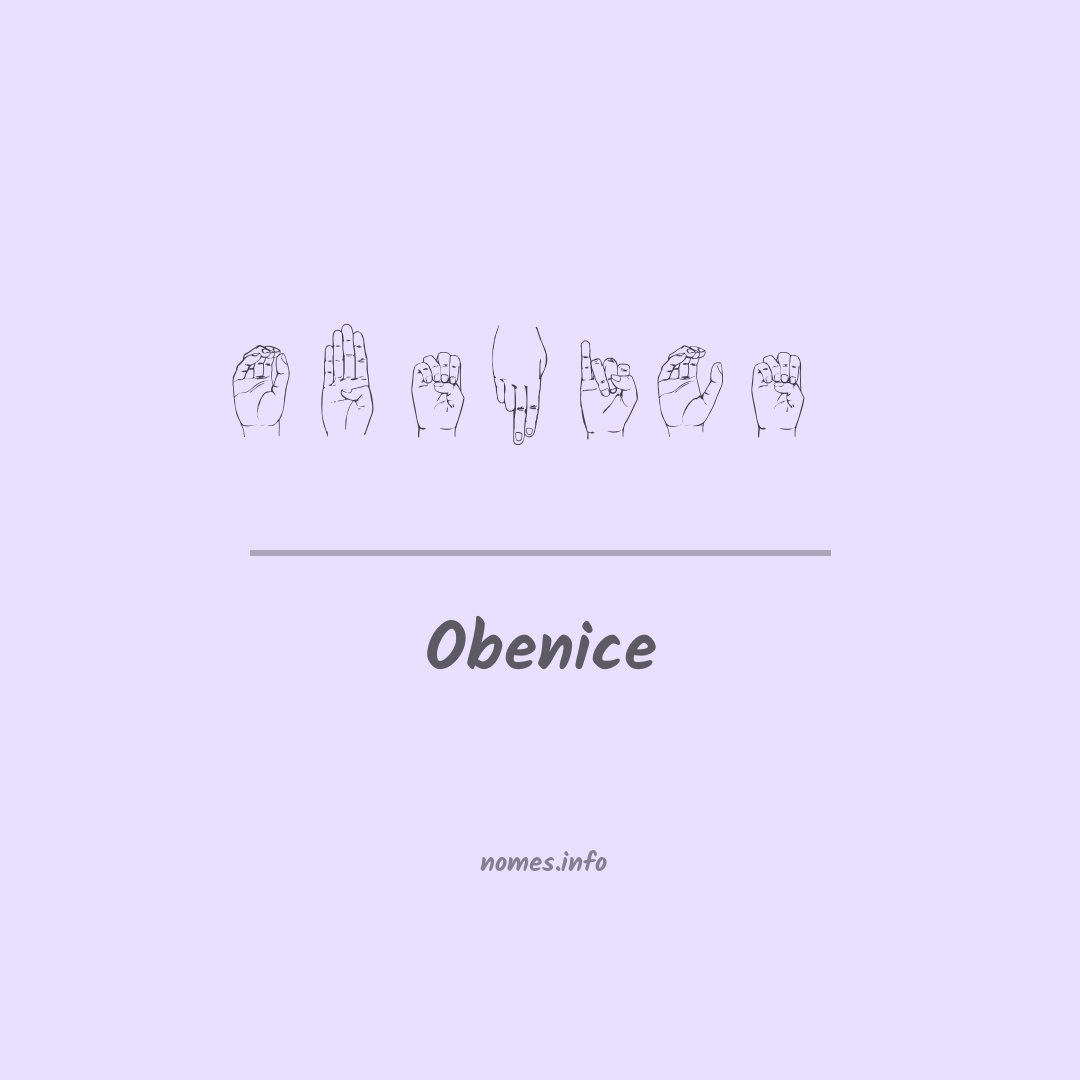 Obenice em Libras