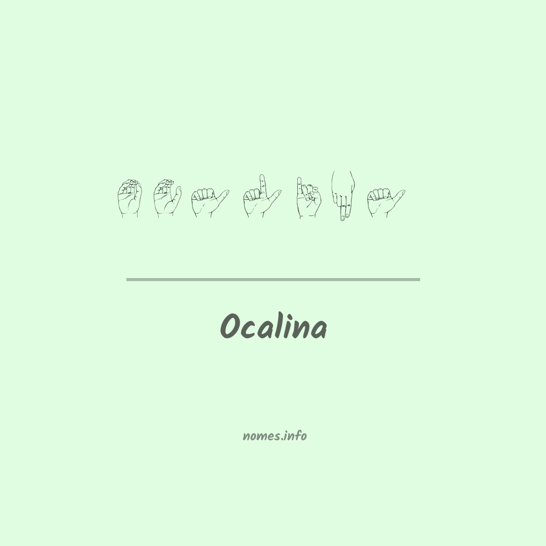 Ocalina em Libras