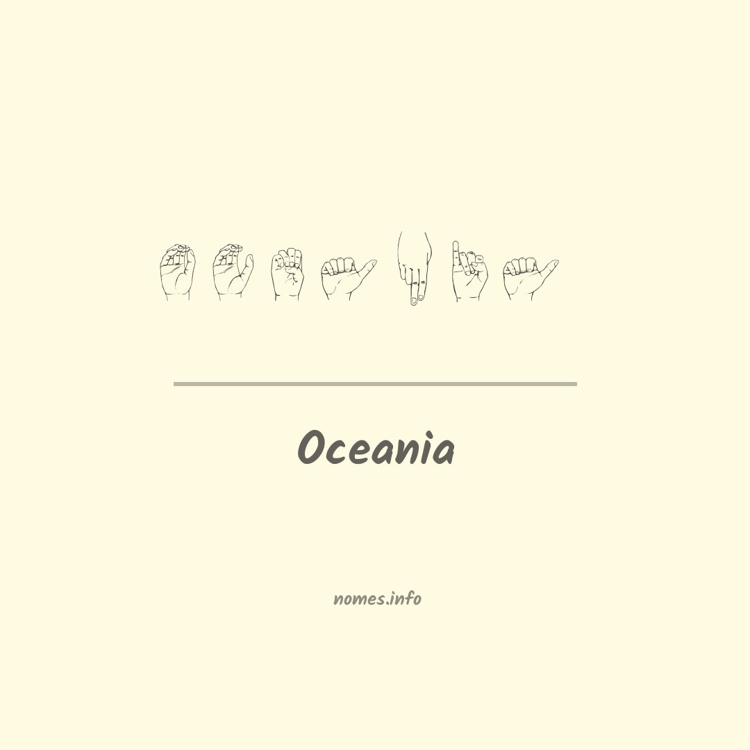 Oceania em Libras