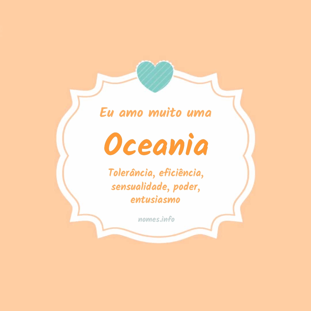 Eu amo muito Oceania